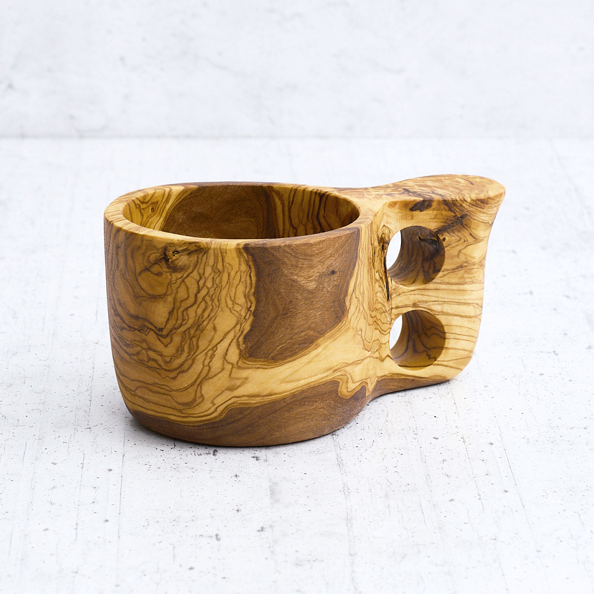 Tazza "taverna" in legno di olivo