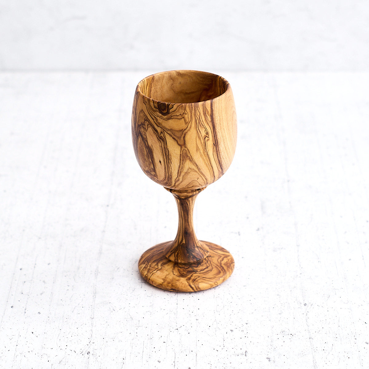 Calice "semplice" in legno di olivo