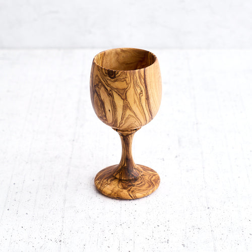 Calice "semplice" in legno di olivo