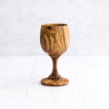 Calice "semplice" in legno di olivo