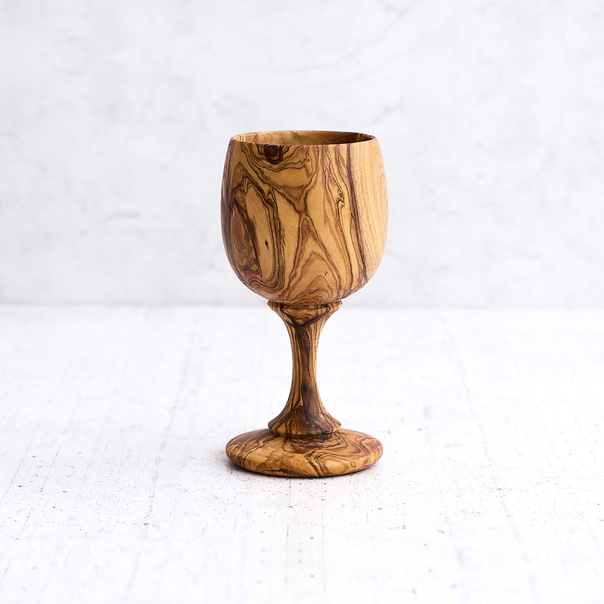 Calice "semplice" in legno di olivo
