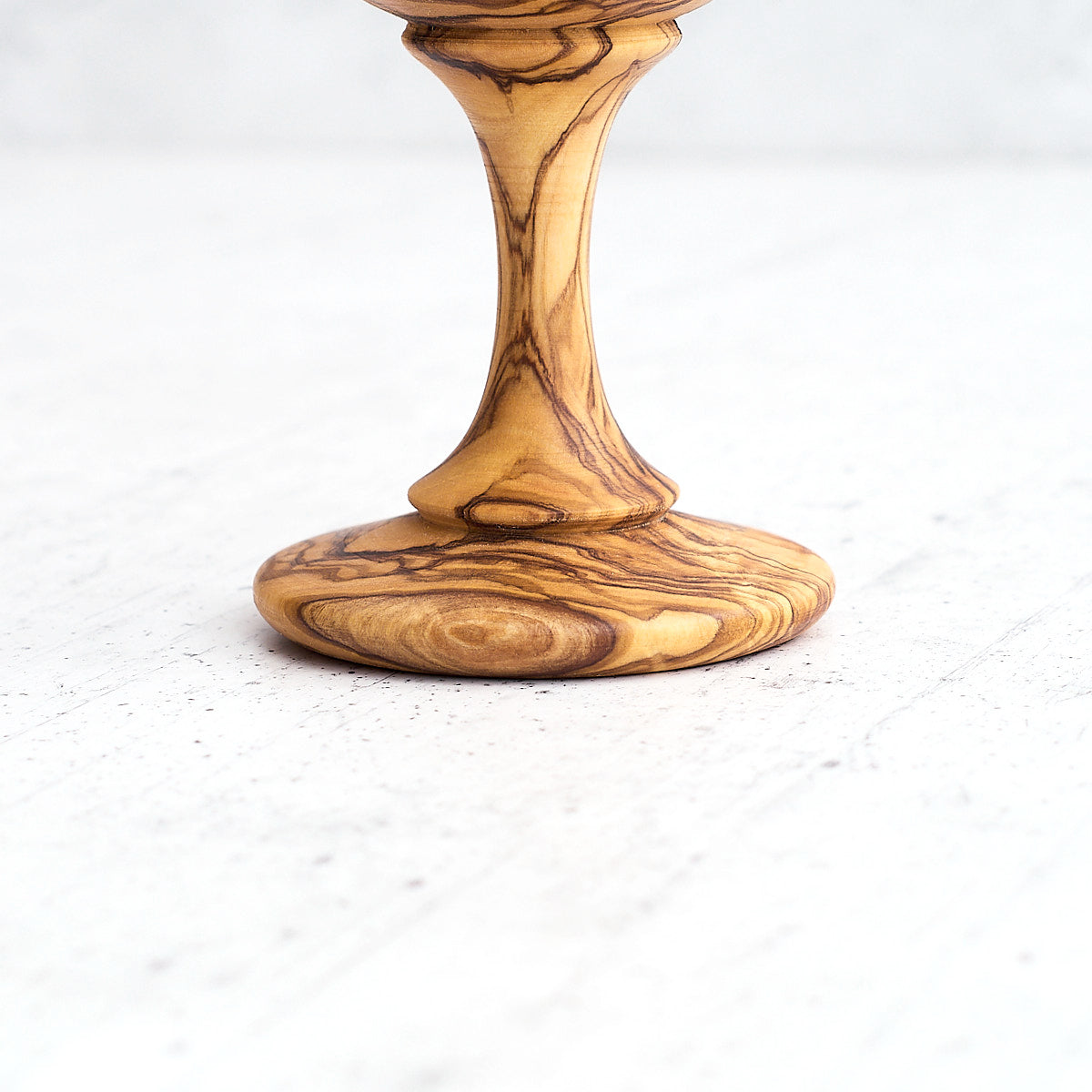 Calice "semplice" in legno di olivo