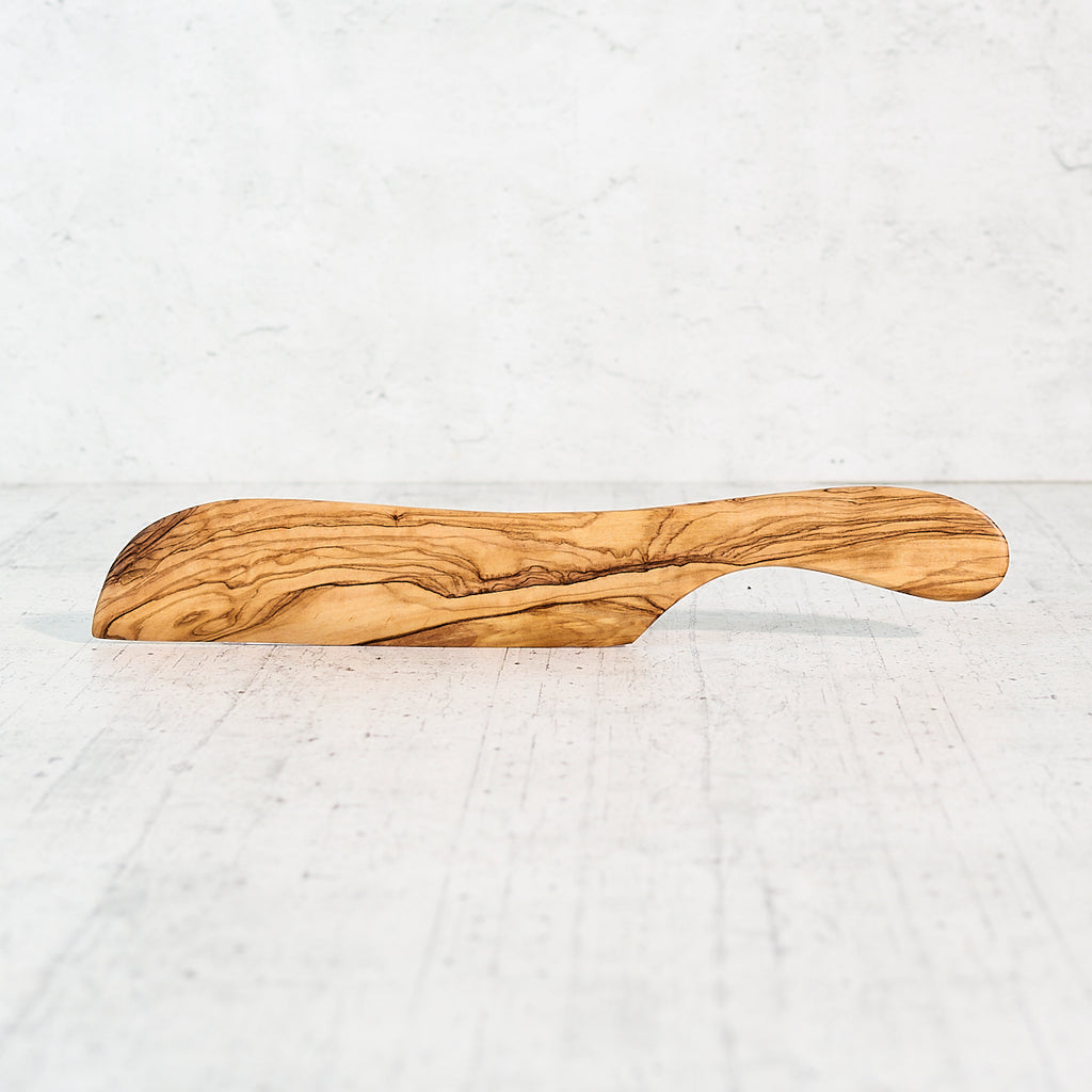 Coltello per verdure-polenta in legno di olivo