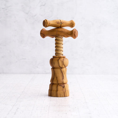 Cavatappi a vite in legno di olivo