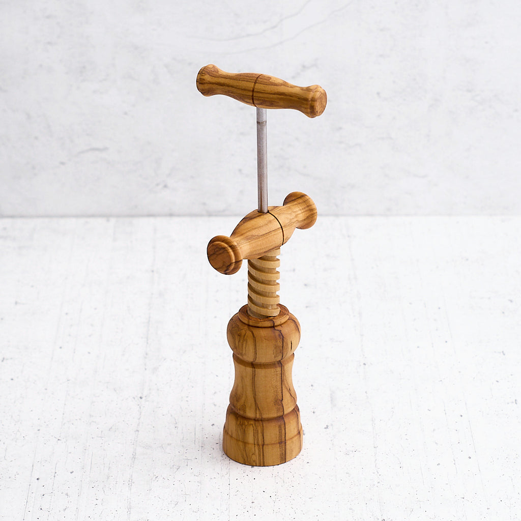 Cavatappi a vite in legno di olivo