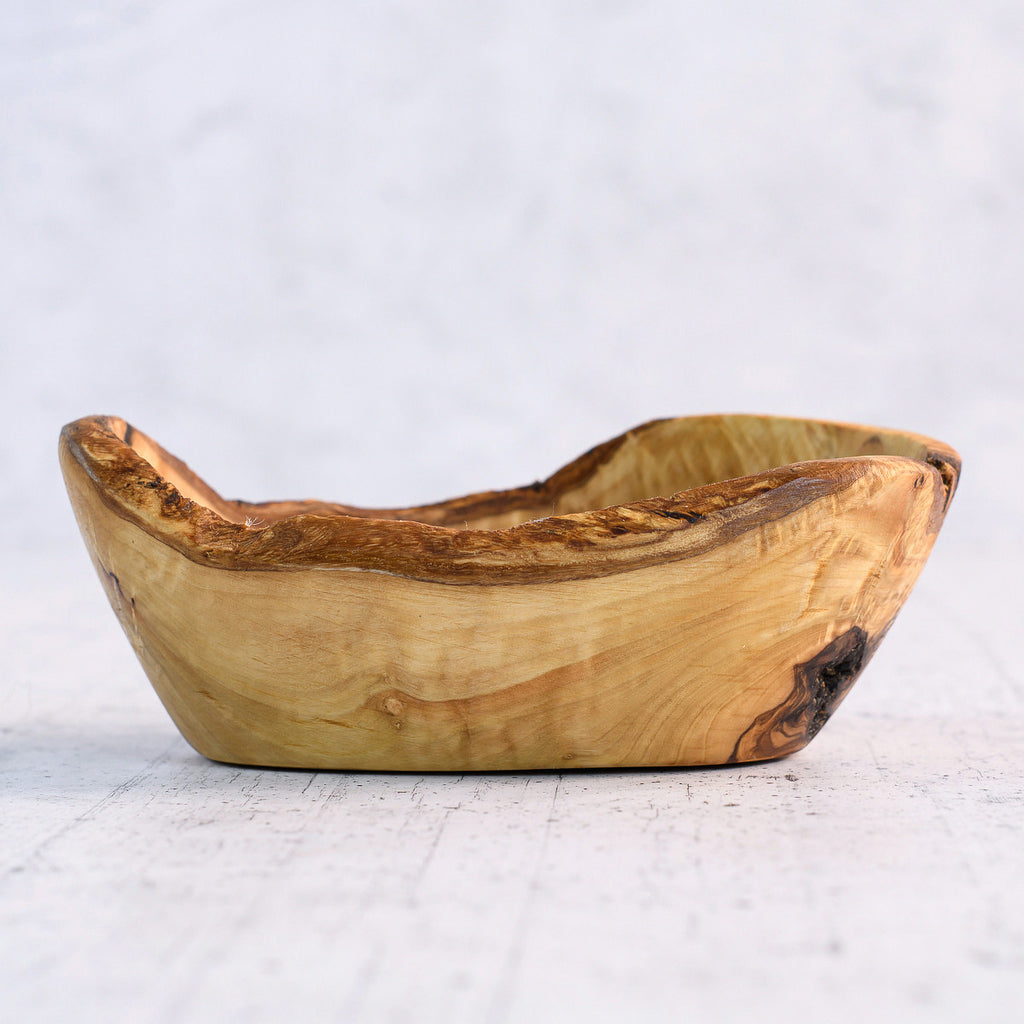 Ciotolina rustica in legno di olivo