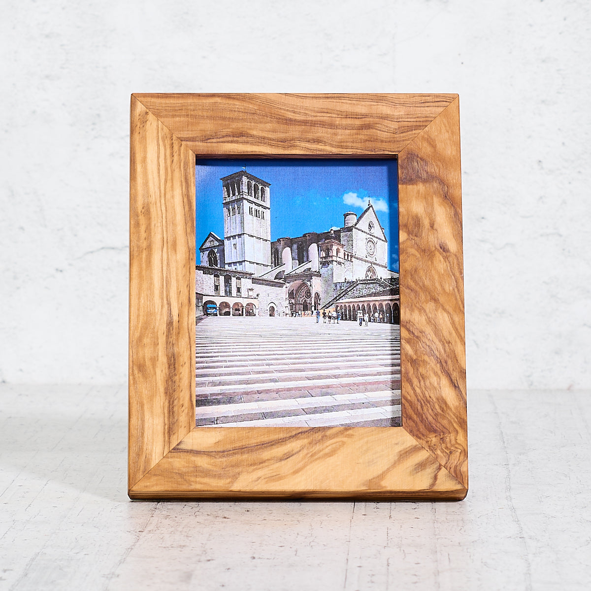 Porta foto in legno di ulivo