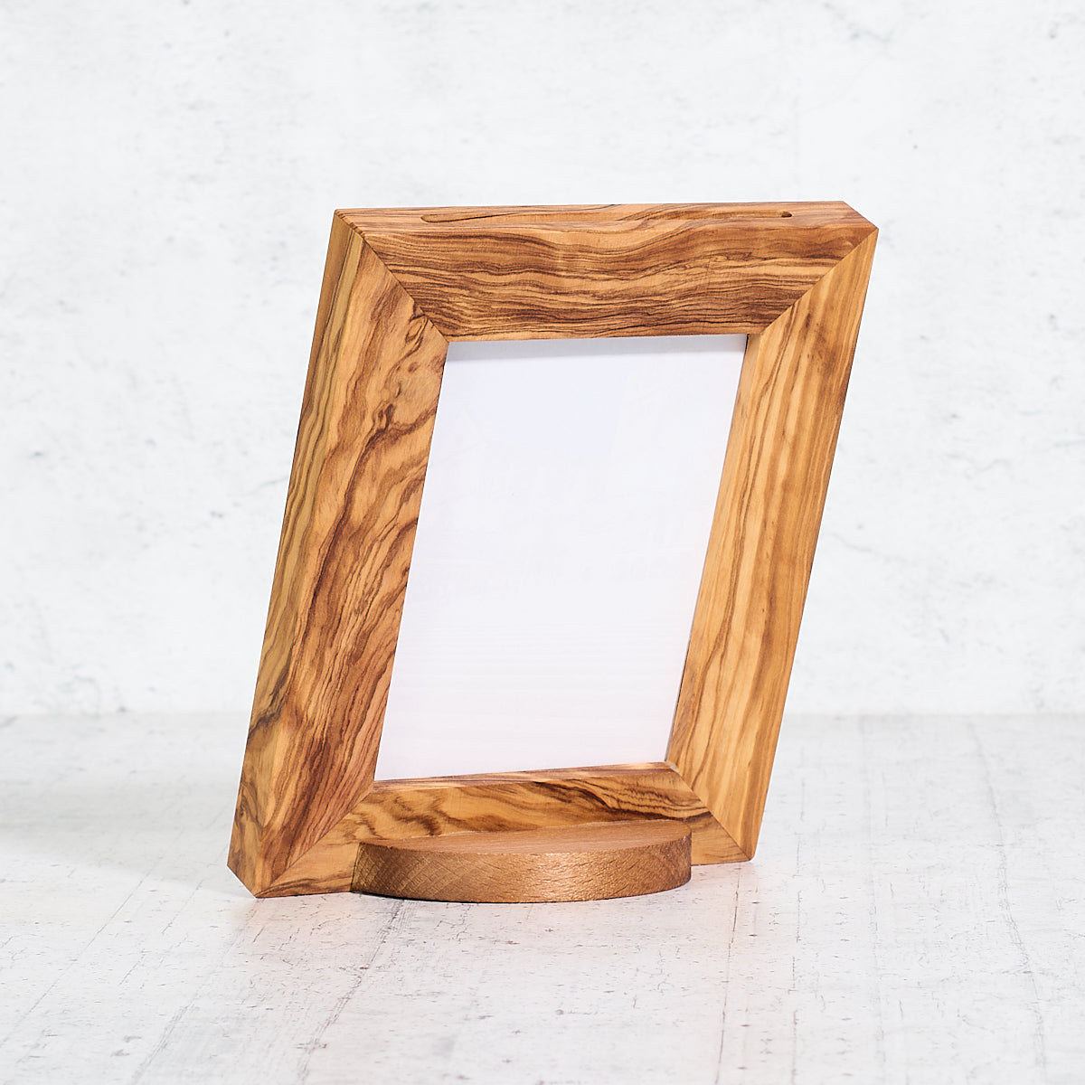 Porta foto in legno di ulivo