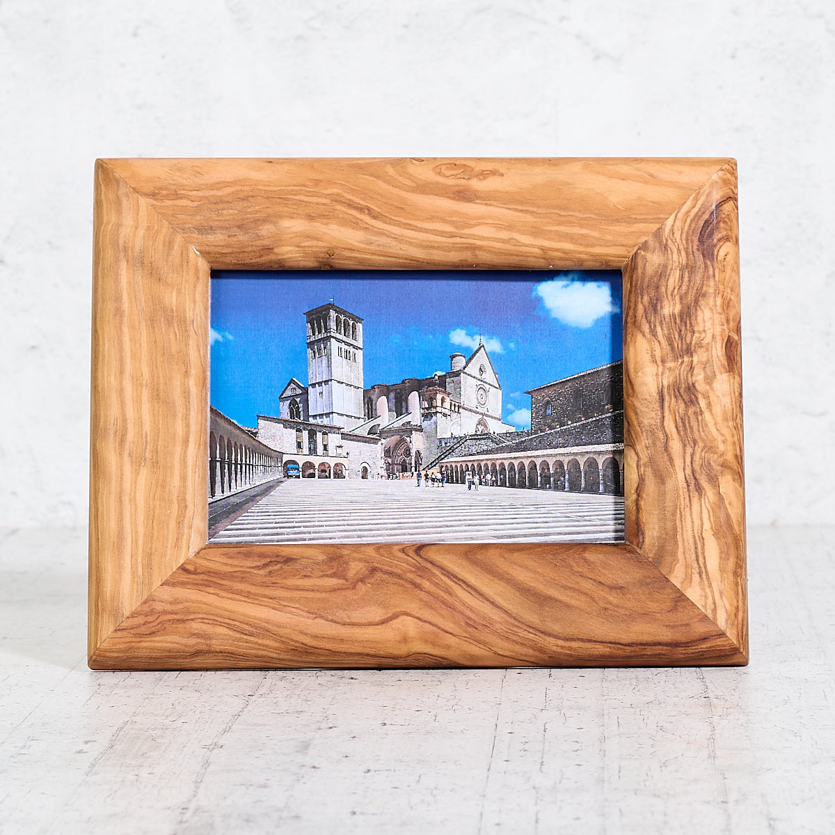 Porta foto in legno di ulivo