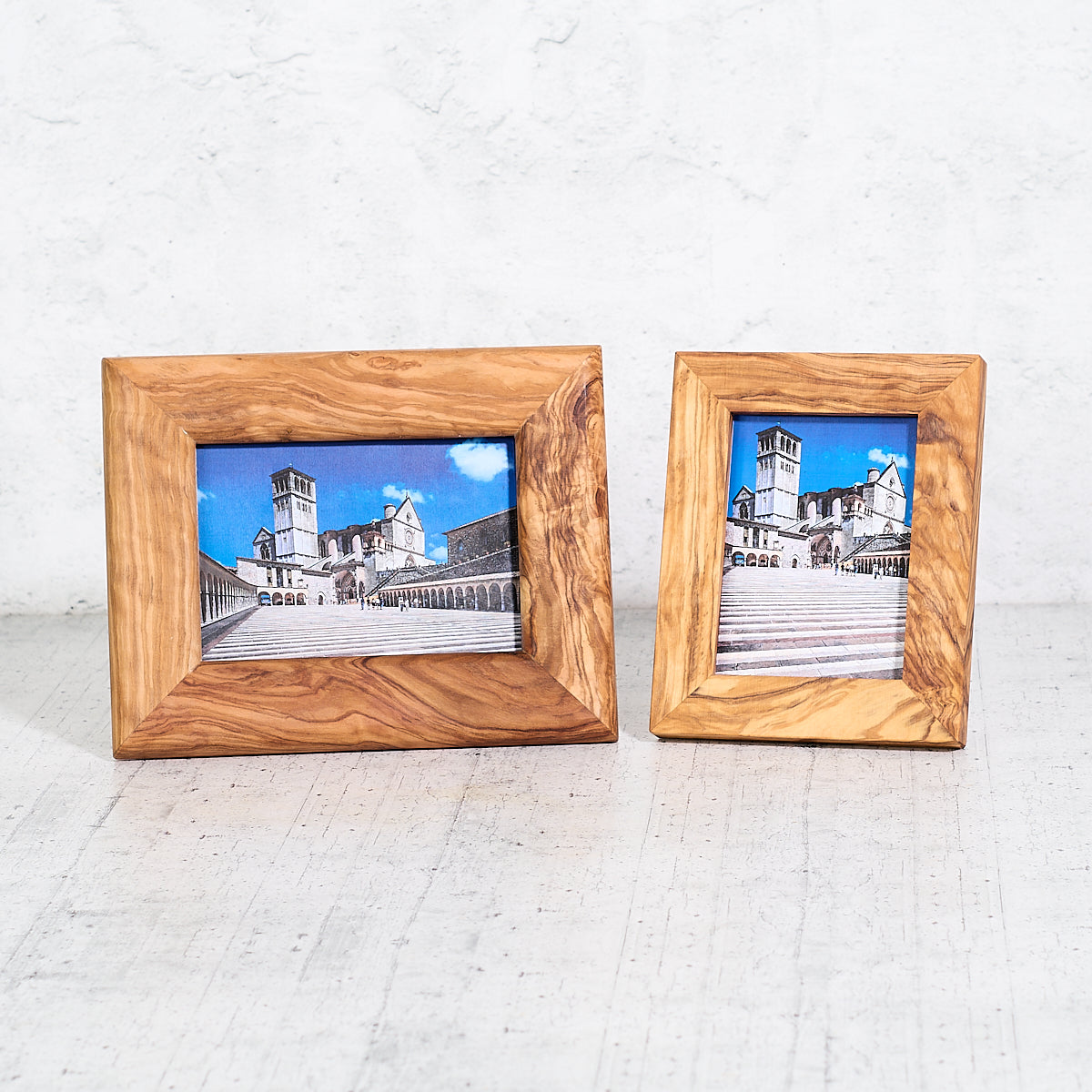 Porta foto in legno di ulivo