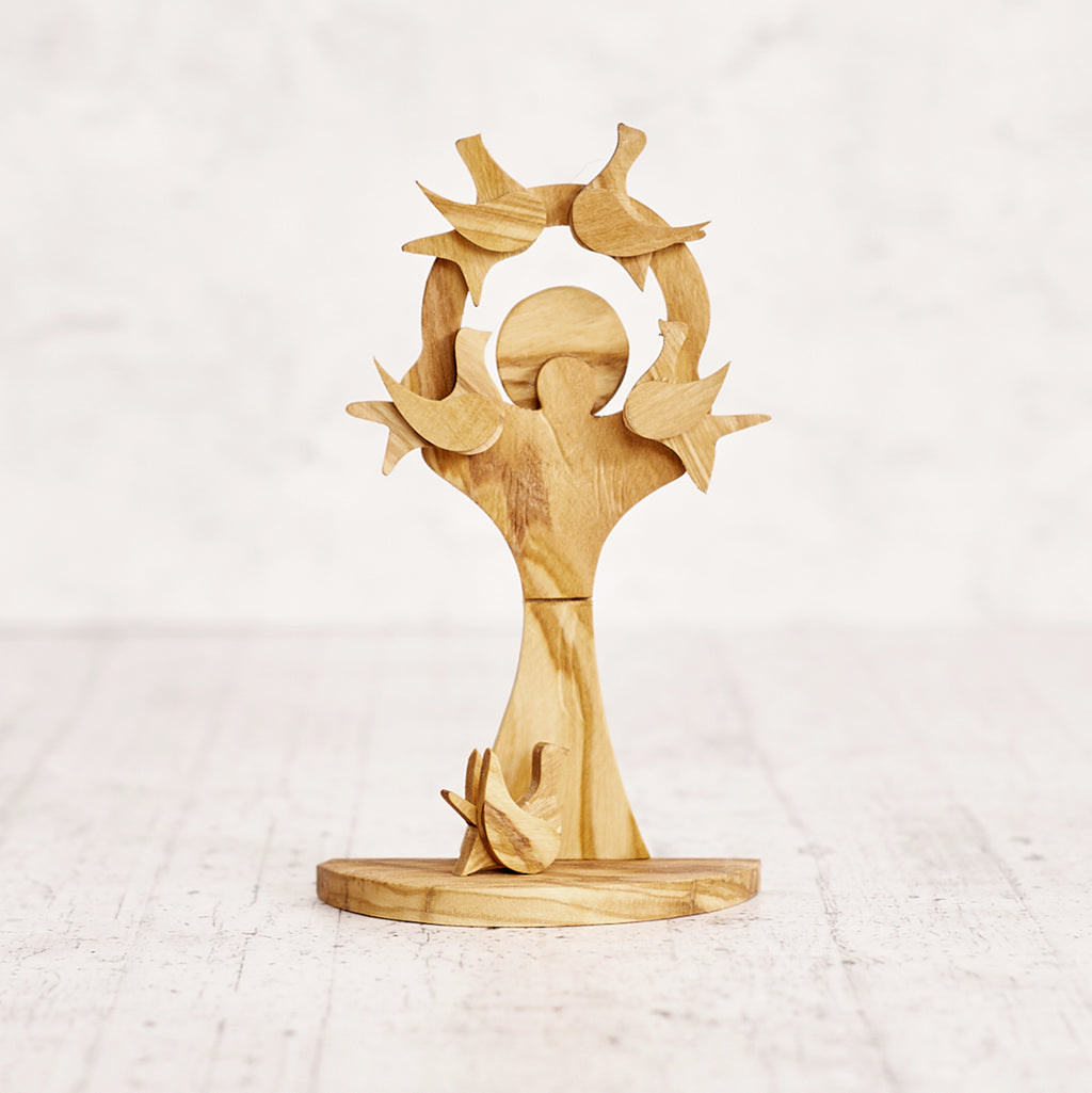 Cantico delle creature in legno di ulivo