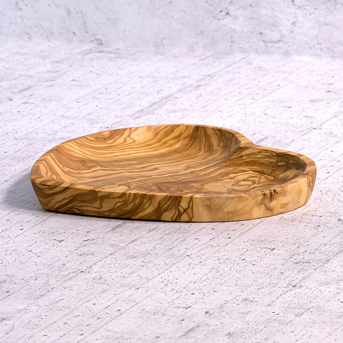 Antipastiera Cuore in Legno d'Ulivo Artigianale