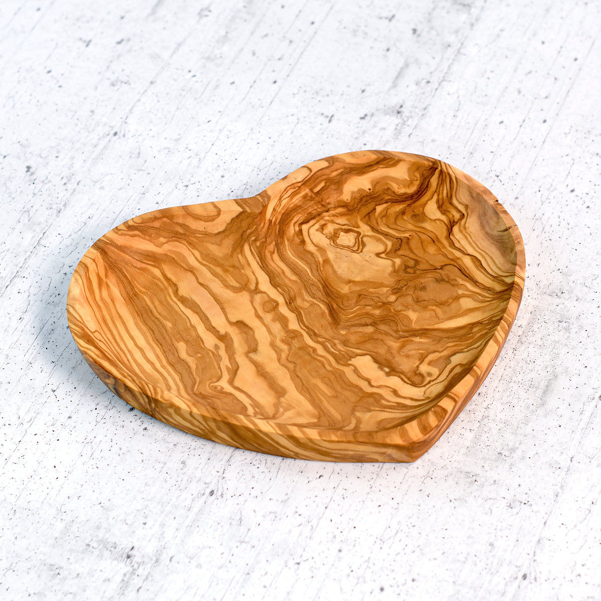 Antipastiera Cuore in Legno d'Ulivo Artigianale