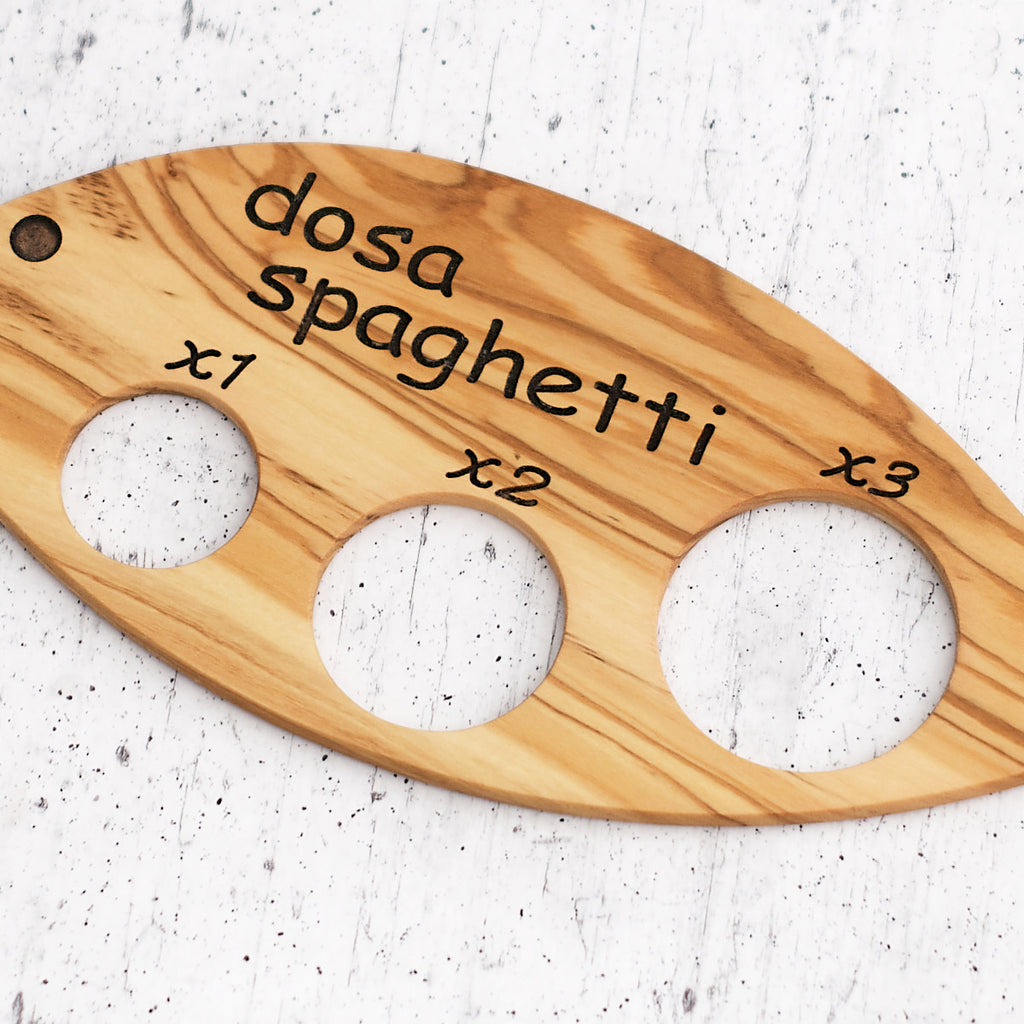 Dosa spaghetti in legno di olivo