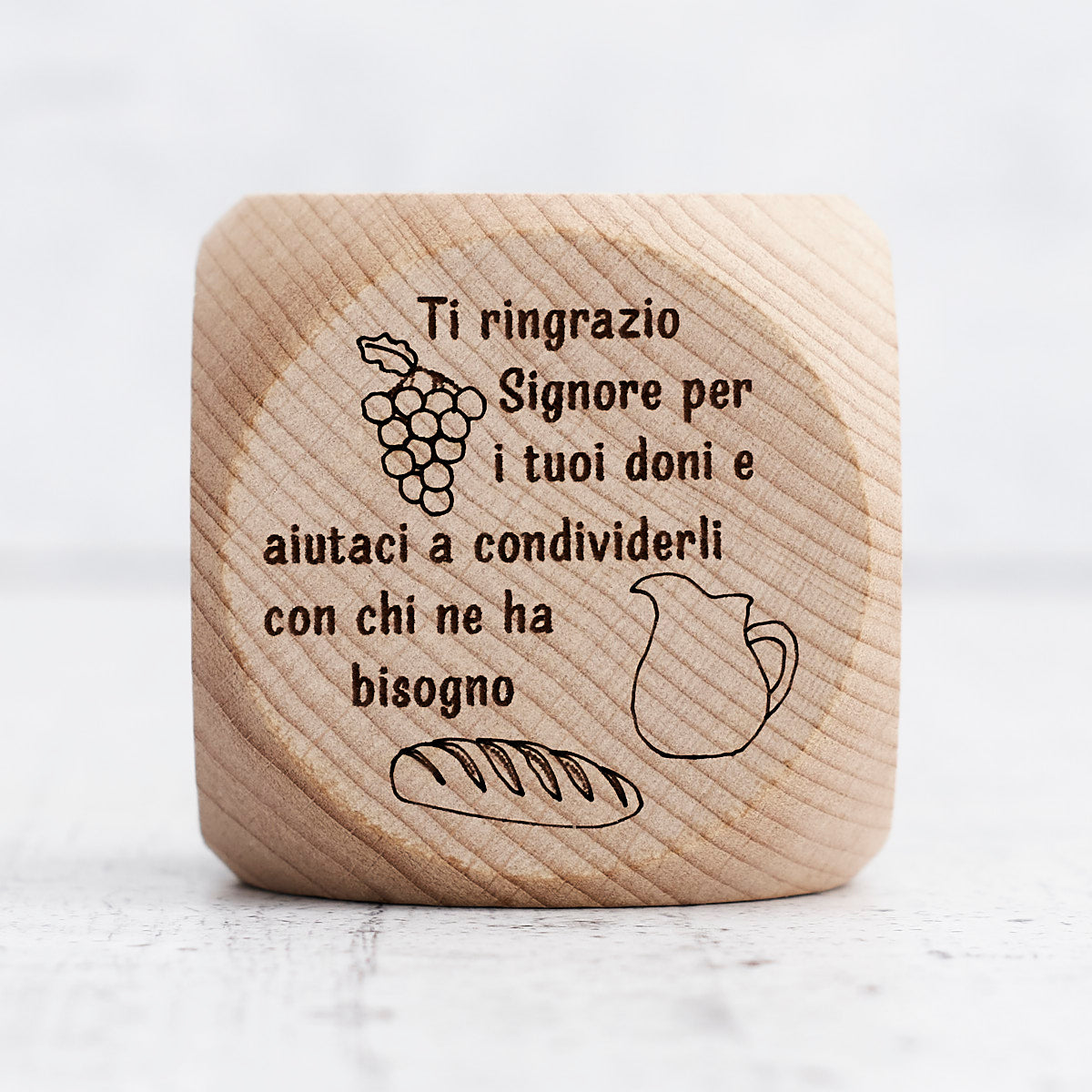 Dado preghiere in legno