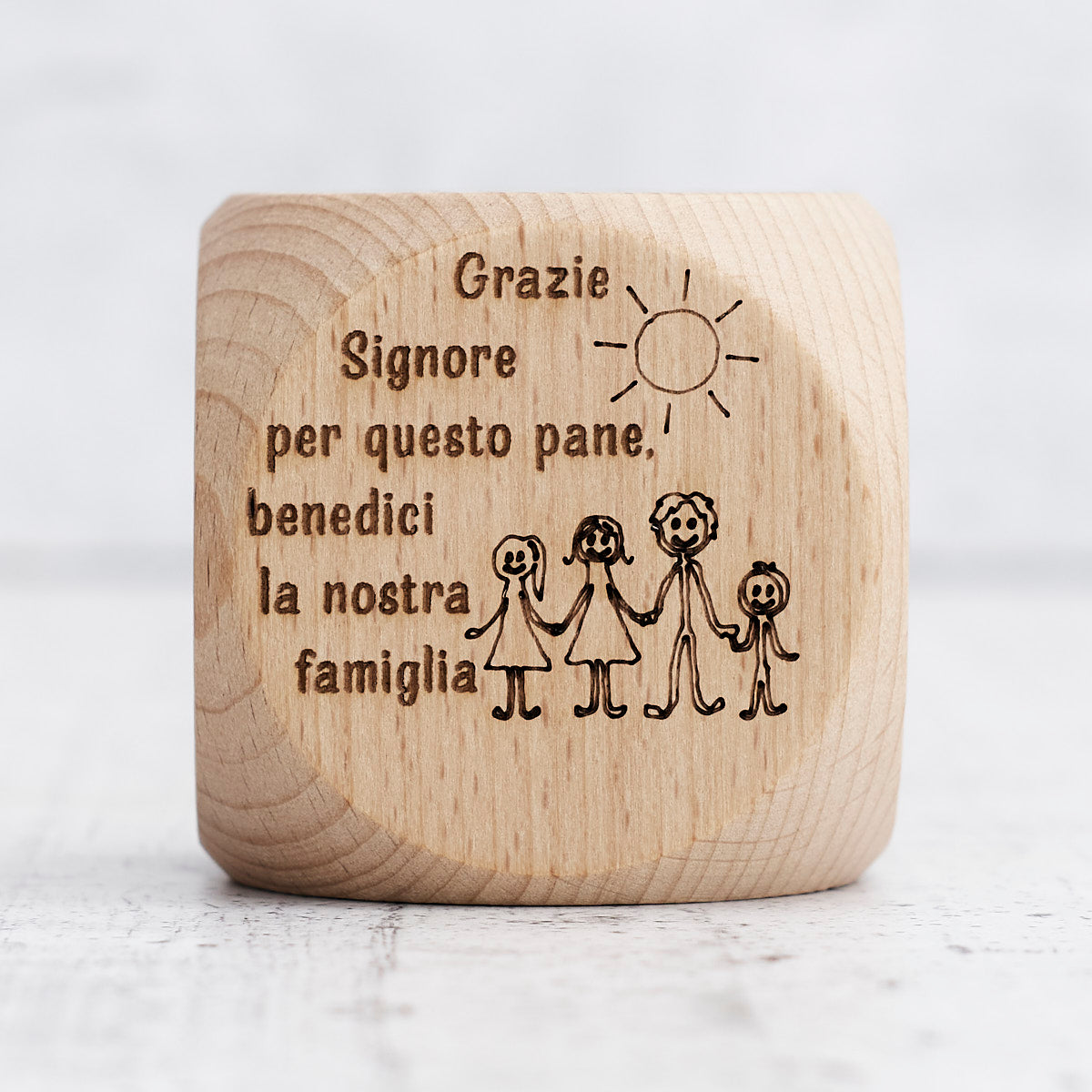 Dado preghiere in legno