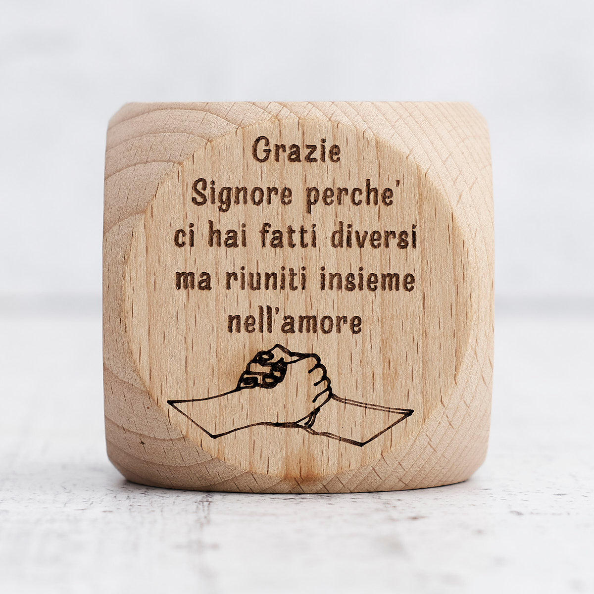 Dado preghiere in legno