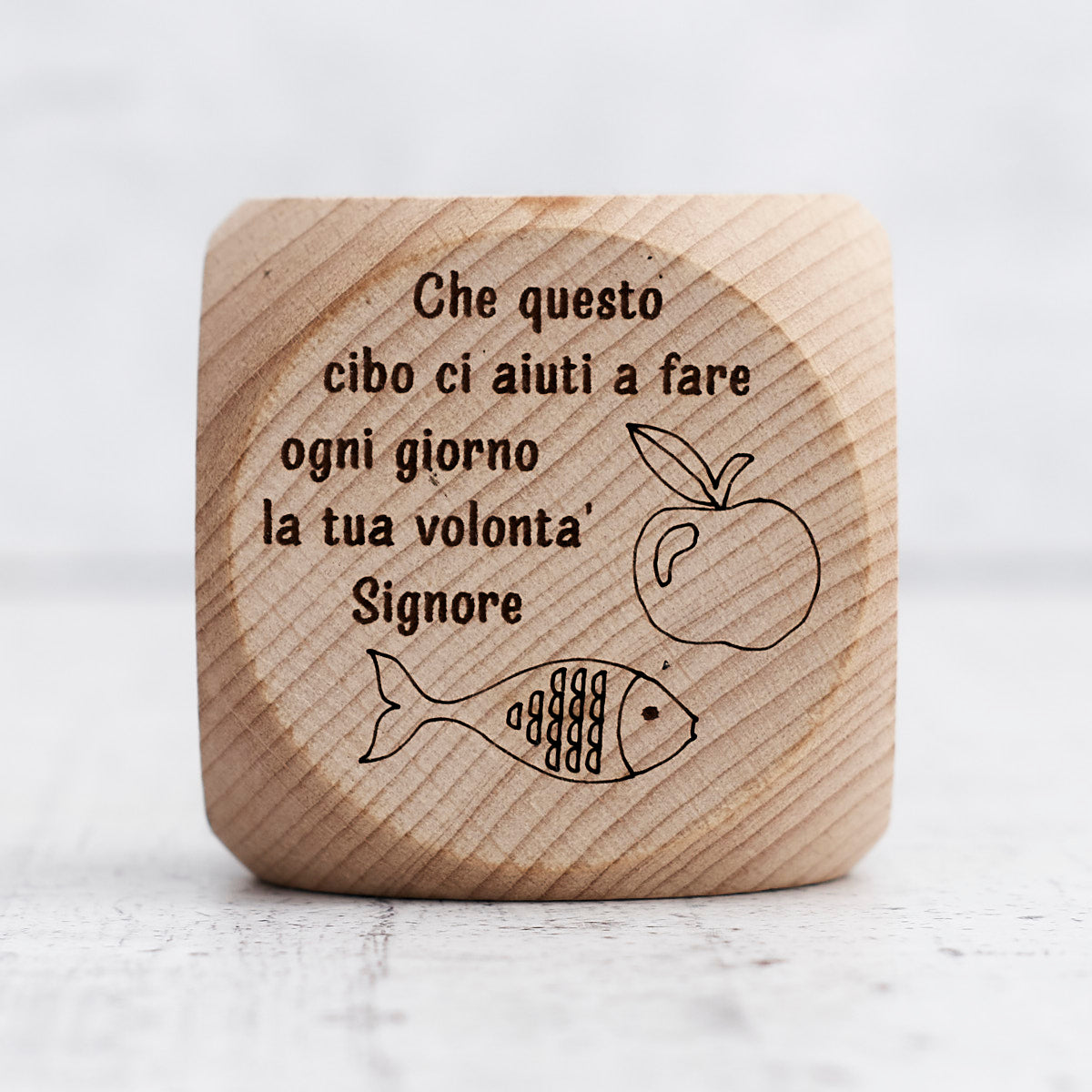Dado preghiere in legno