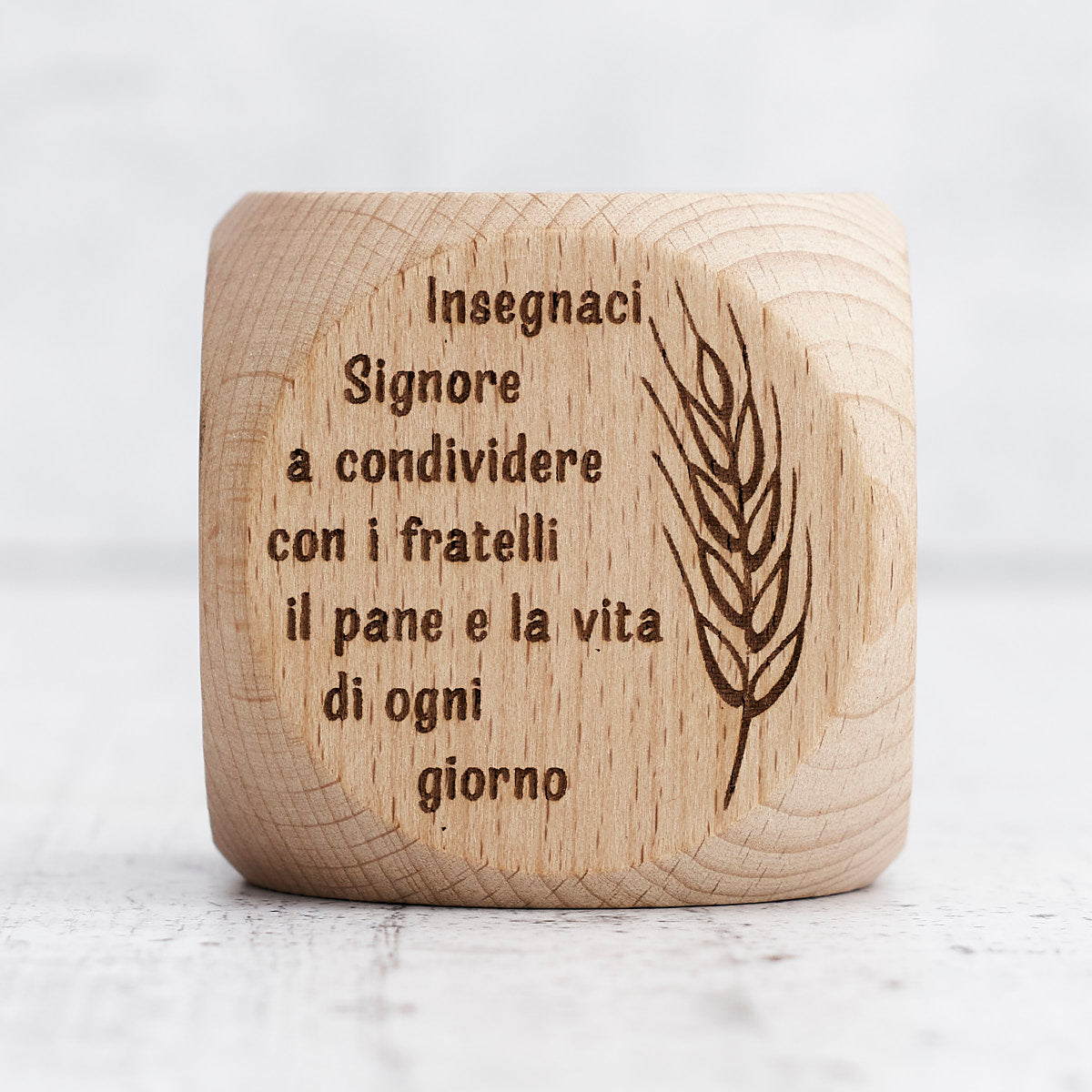 Dado preghiere in legno