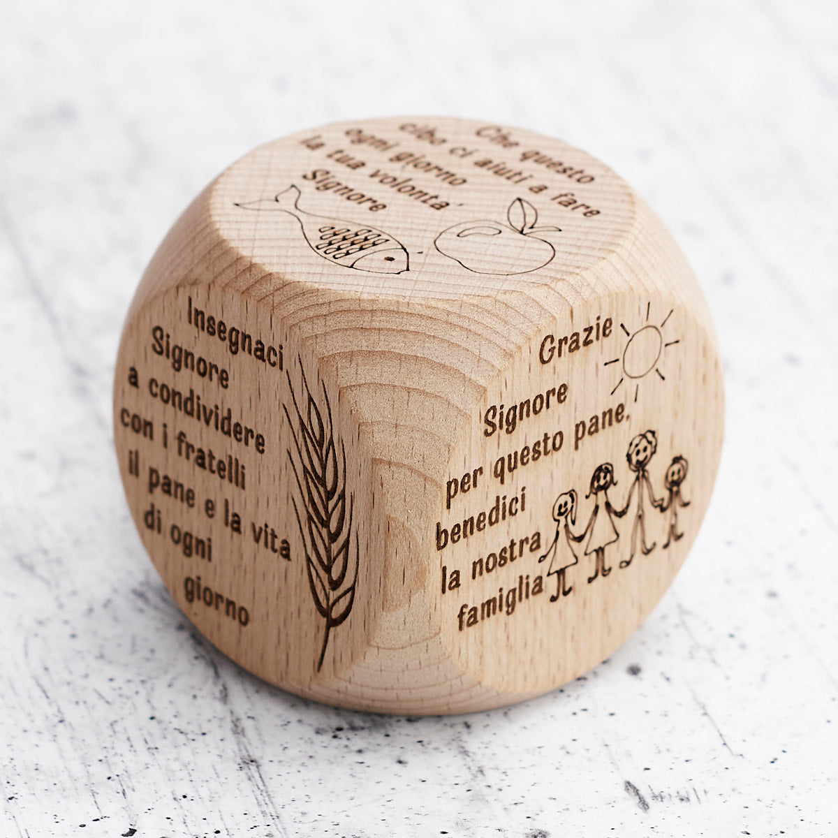 Dado preghiere in legno