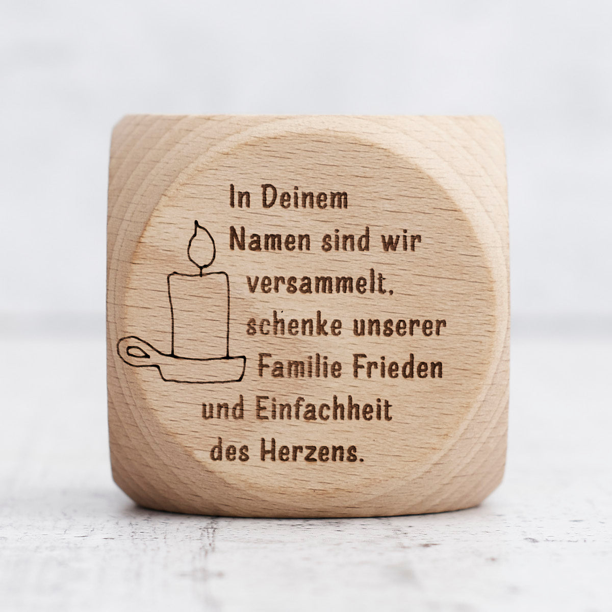 Dado preghiere in legno (lingua tedesco)