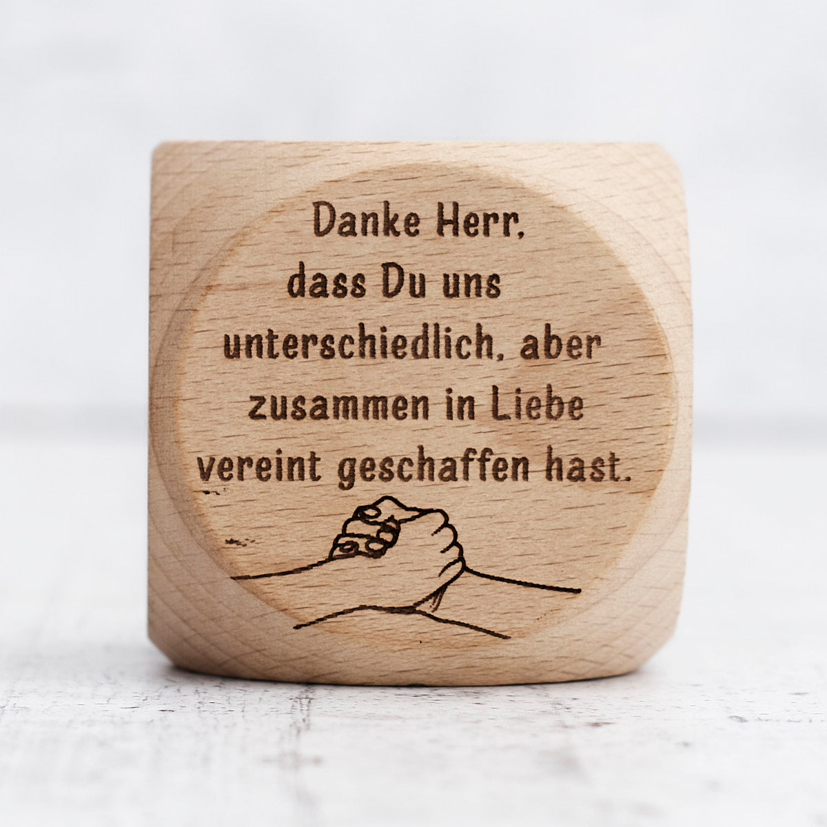 Dado preghiere in legno (lingua tedesco)