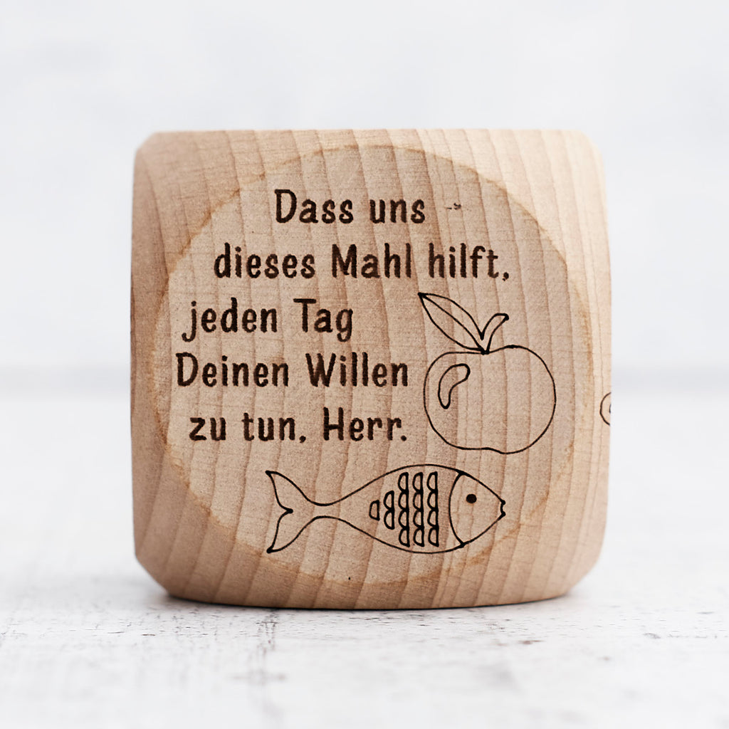 Dado preghiere in legno (lingua tedesco)