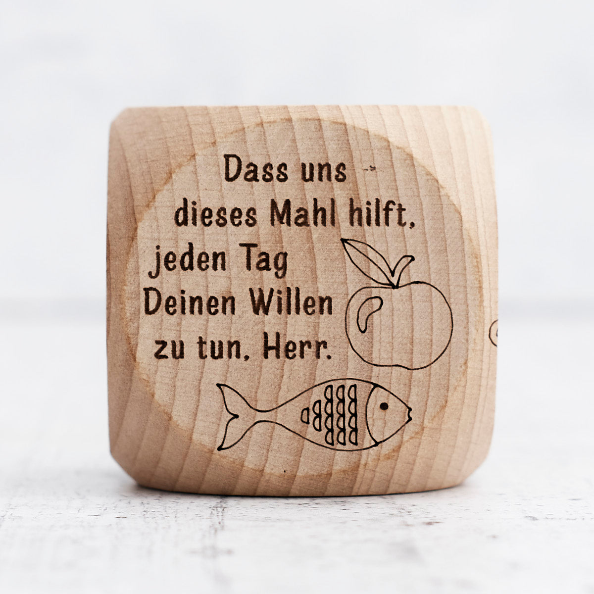 Dado preghiere in legno (lingua tedesco)