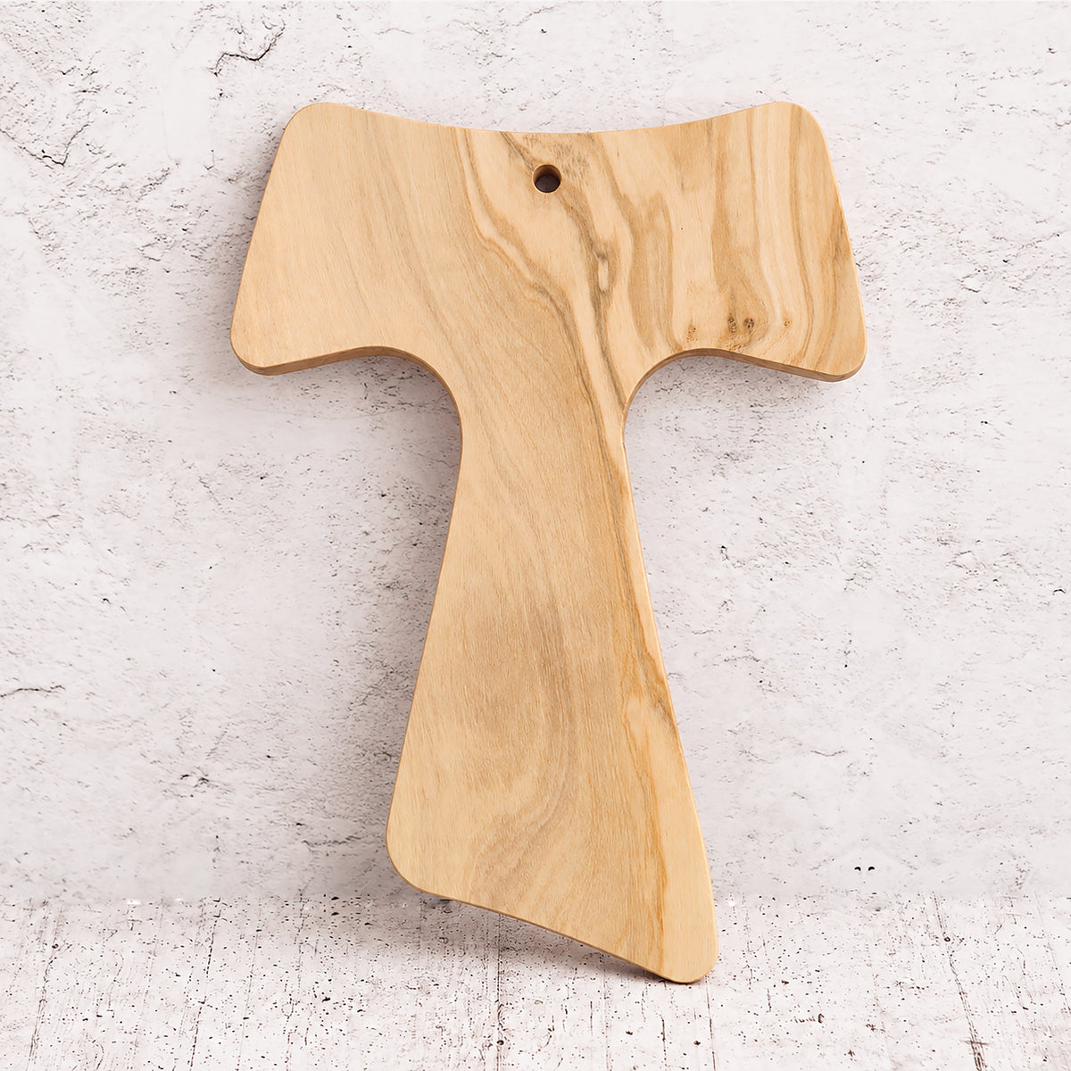 Tau della Benedizione di San Francesco dipinta a mano su legno di olivo