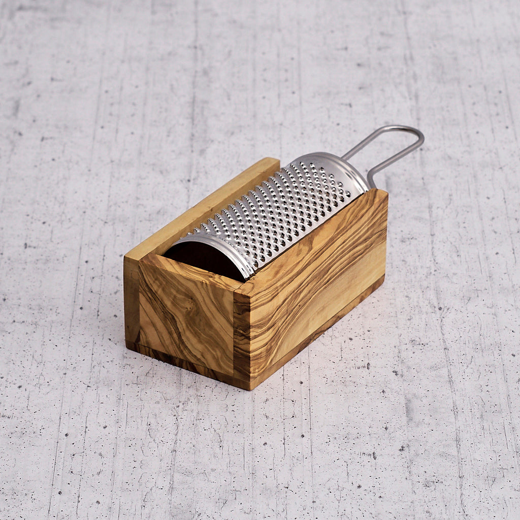Grattugia box in legno di olivo