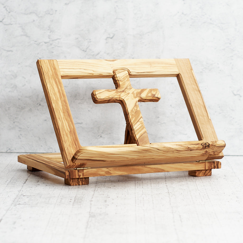 Leggio in legno croce