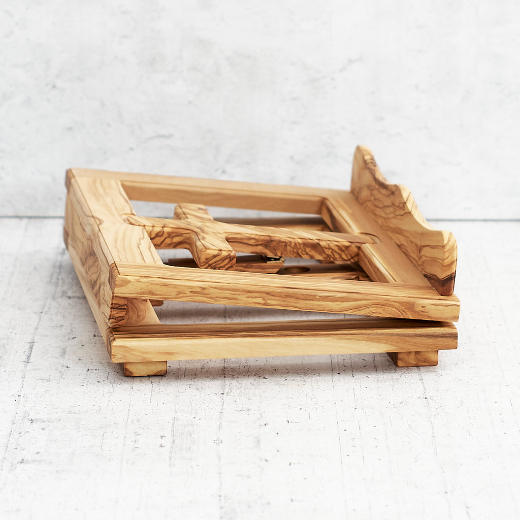 Leggio in legno croce