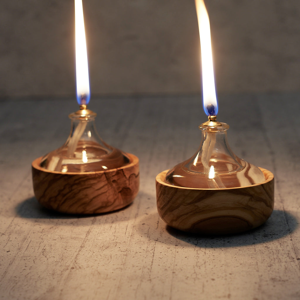 Lampada porta olio artigianale