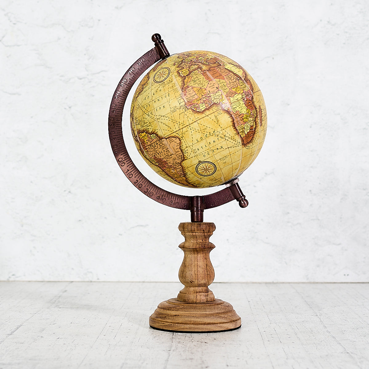 Mappamondo mogano vintage
