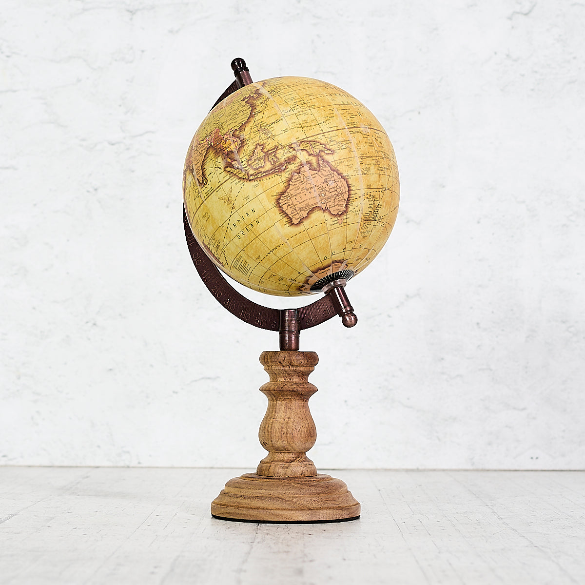 Mappamondo mogano vintage