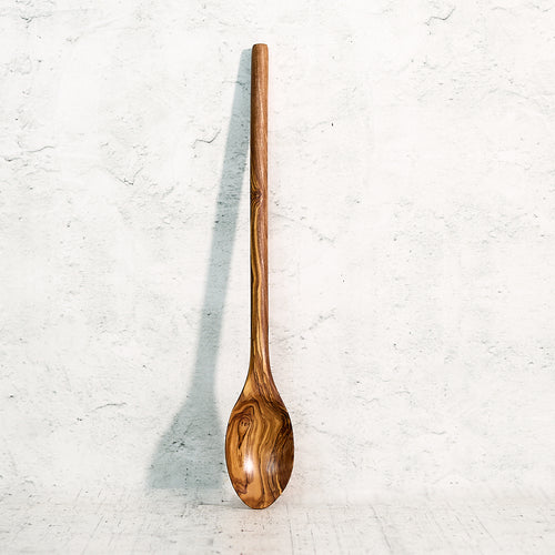 Mestolo manico tondo in legno di olivo