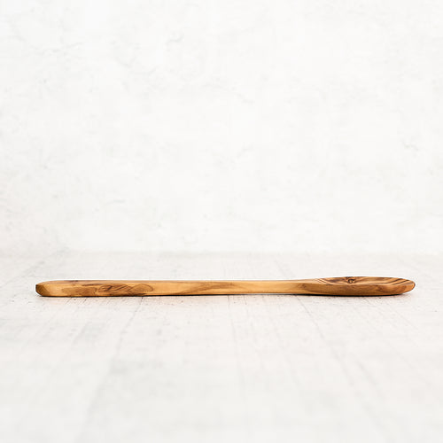 Mestolo manico piatto in legno di olivo