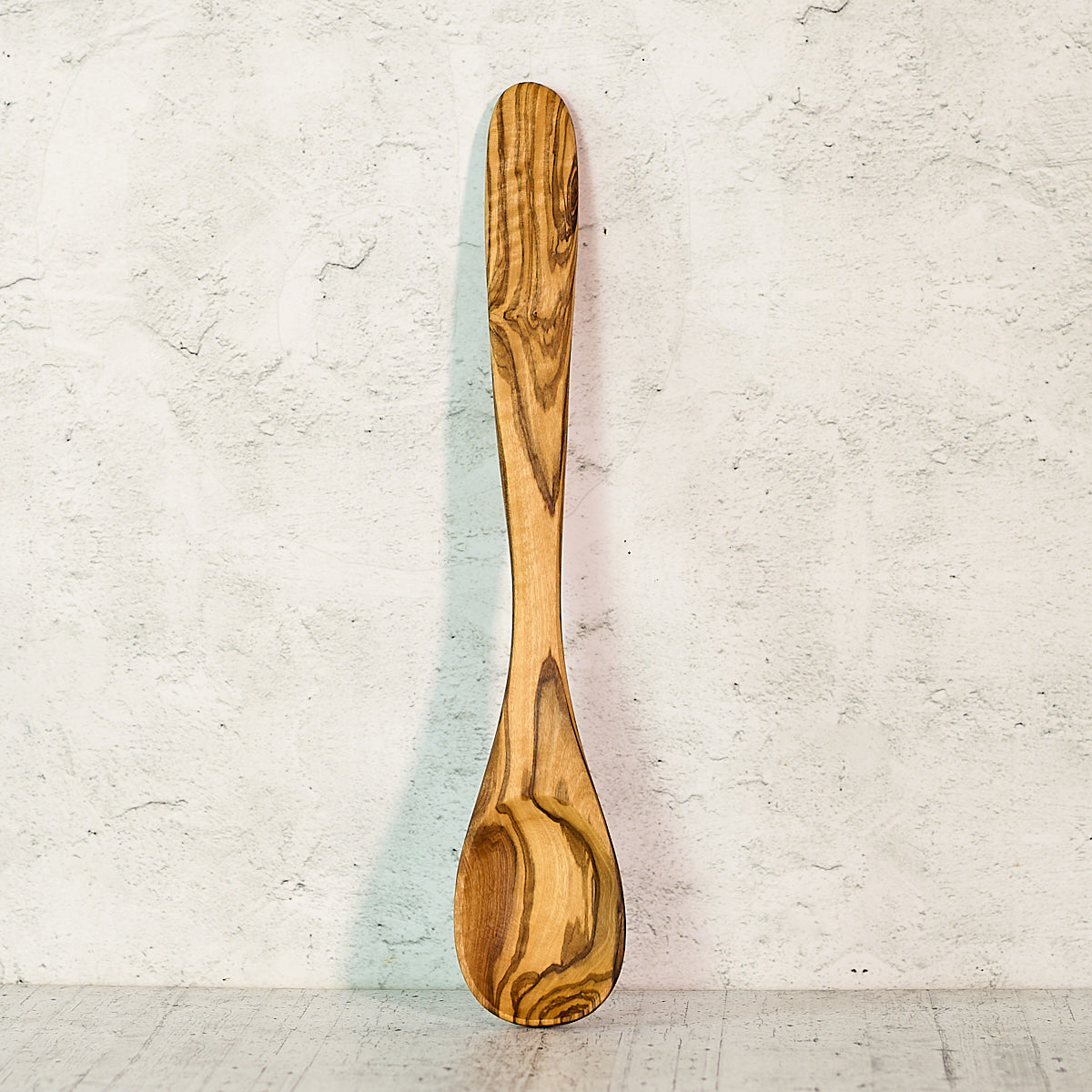 Flat-Handle Olive Wood Spoon