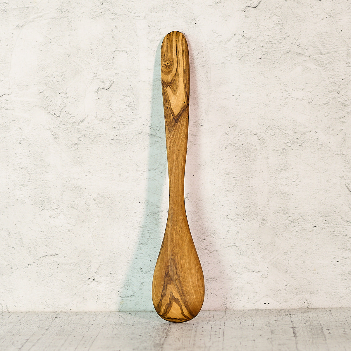 Flat-Handle Olive Wood Spoon