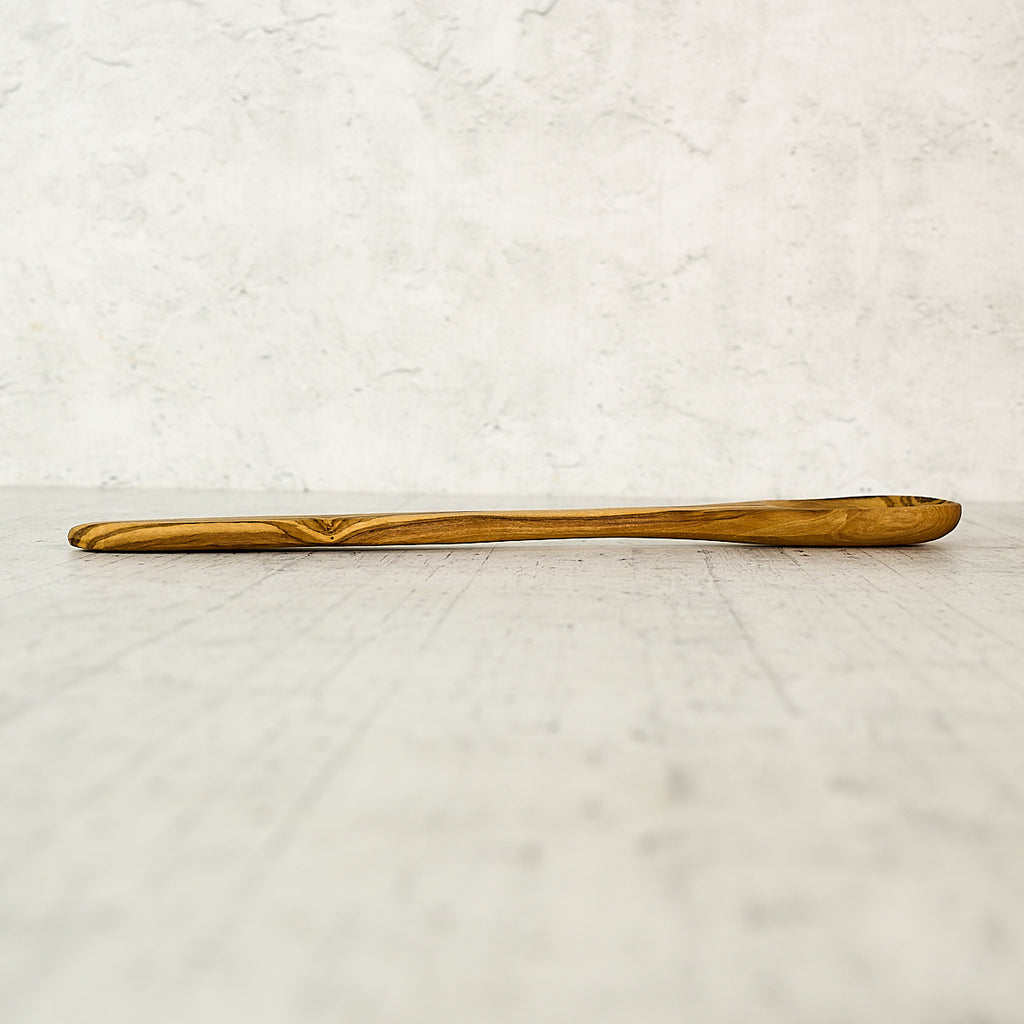 Flat-Handle Olive Wood Spoon