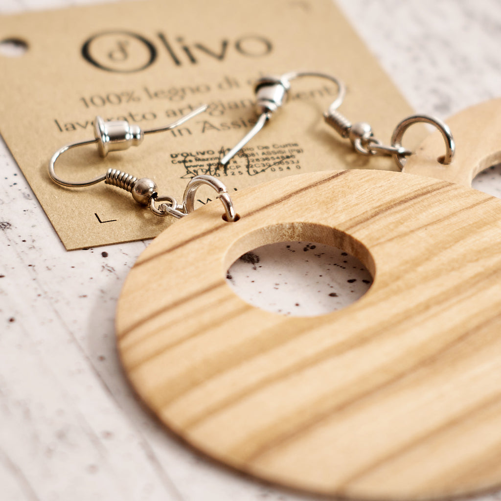 Orecchini in legno Monica