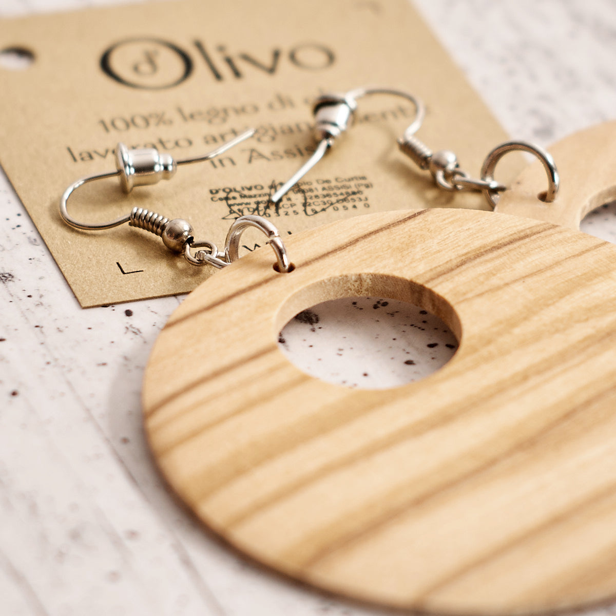 Orecchini in legno Monica