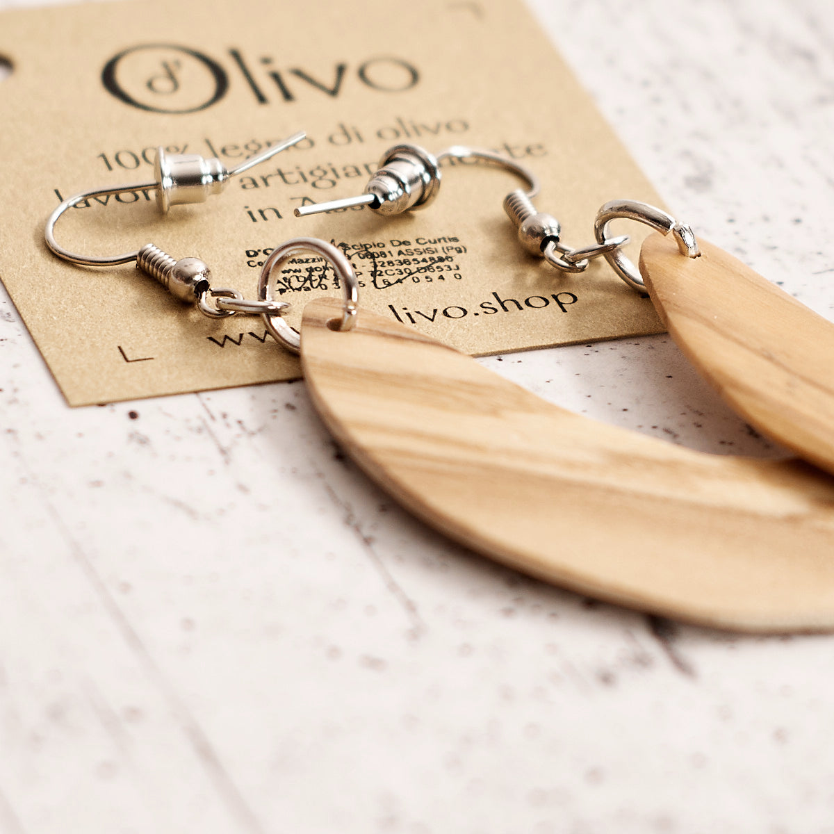 Orecchini in legno Greta