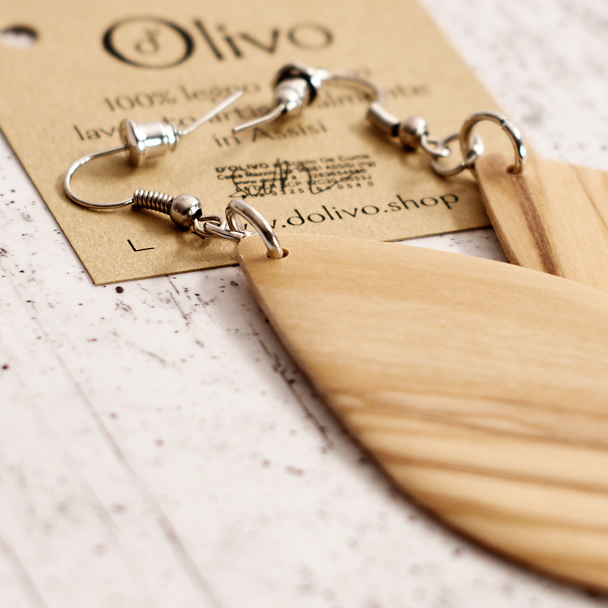 Orecchini in legno Aurora