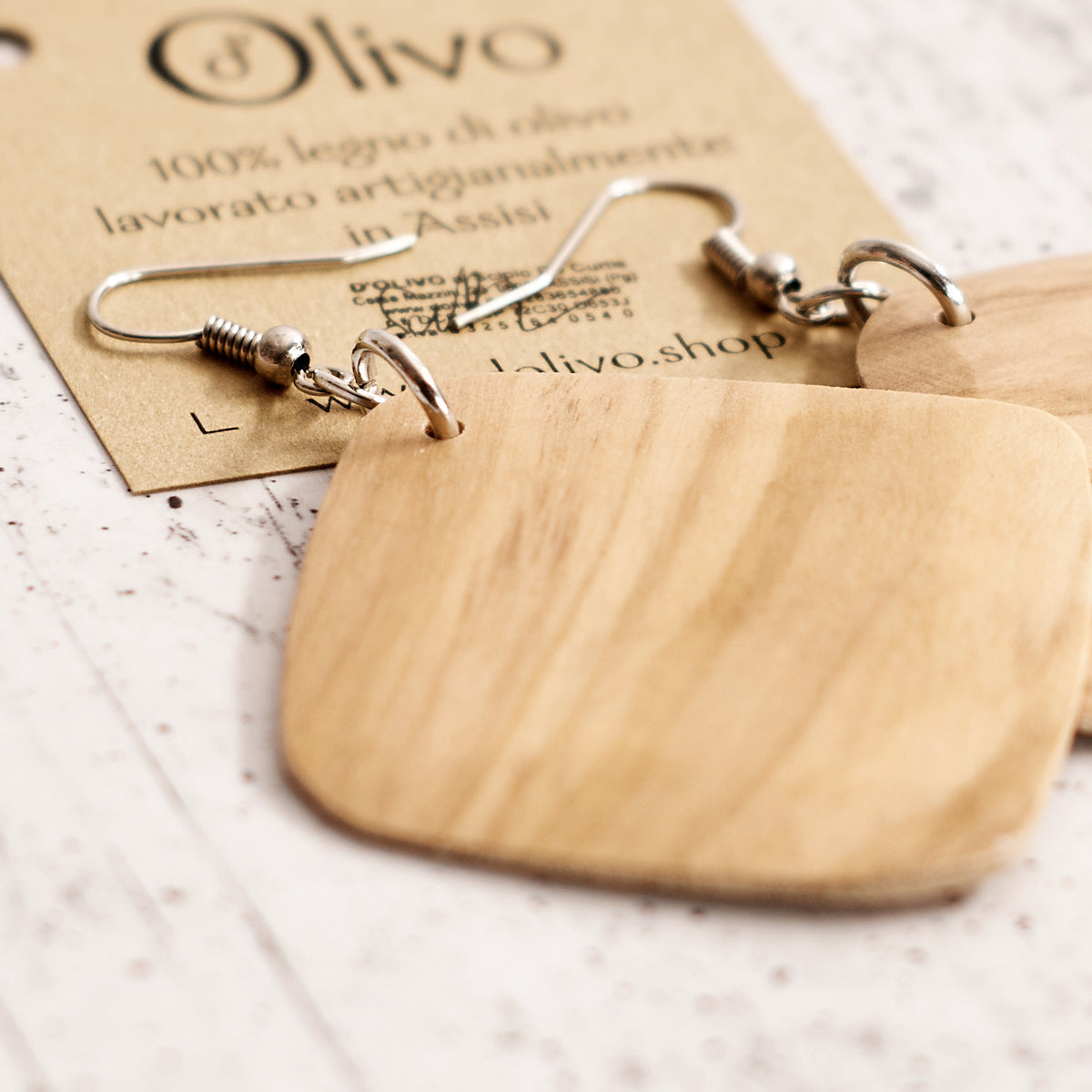 Orecchini in legno Paola