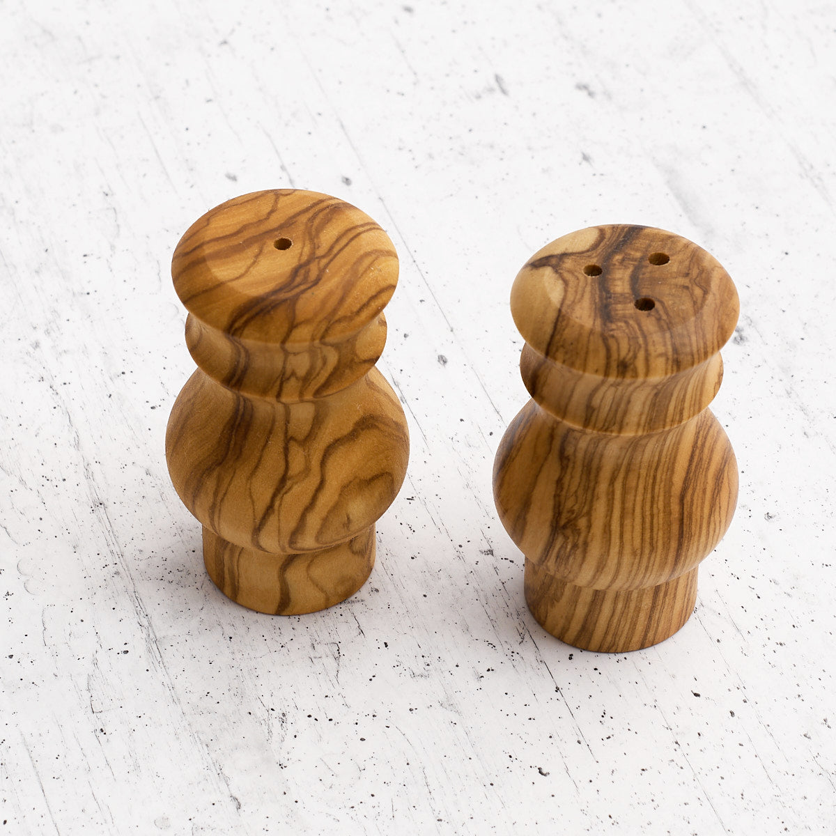 Oliera "4 sapori" in legno di olivo