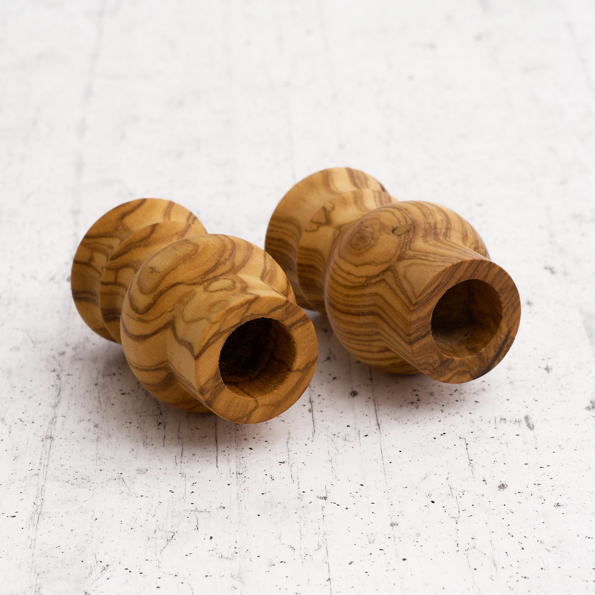Oliera "4 sapori" in legno di olivo