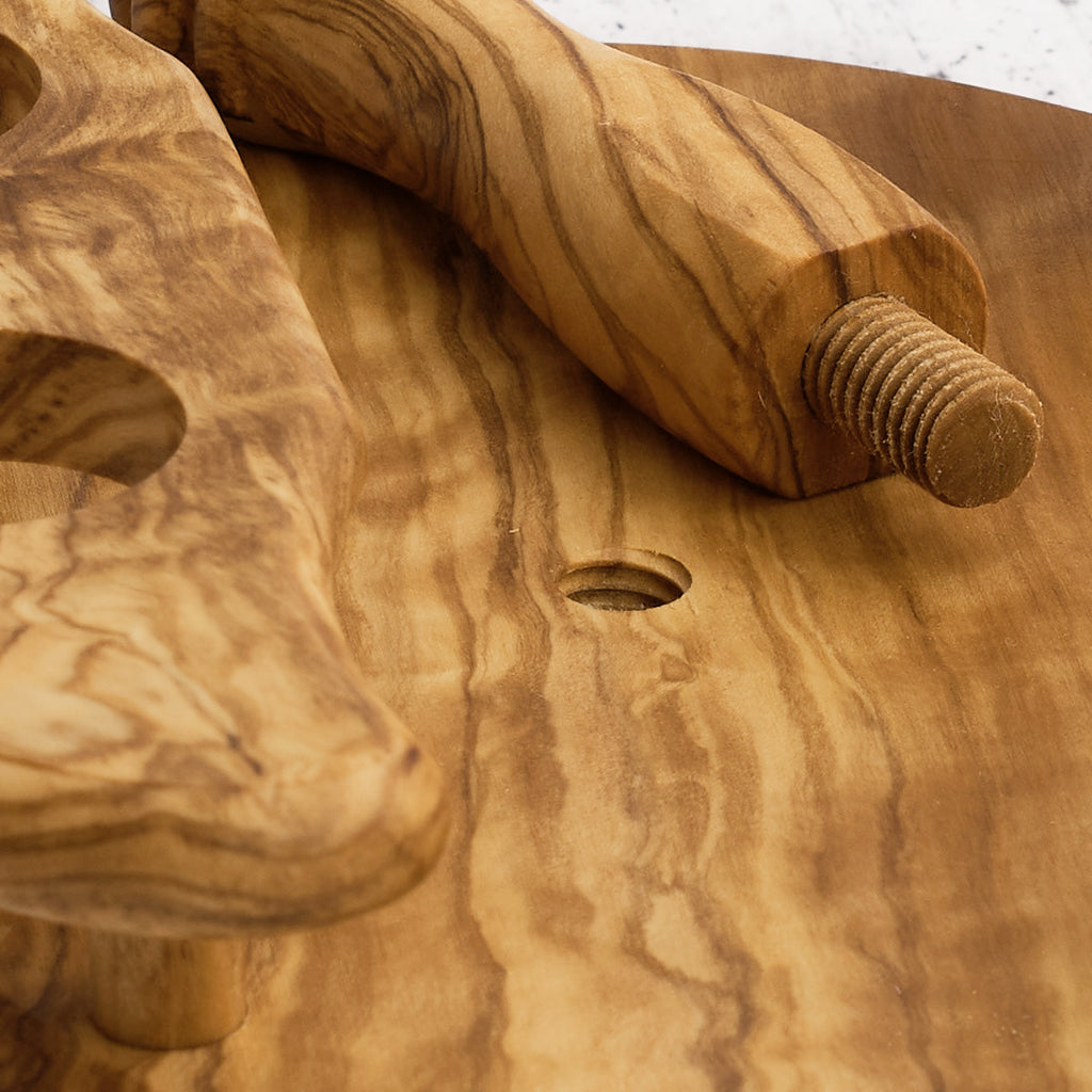 Oliera "top" in legno di olivo