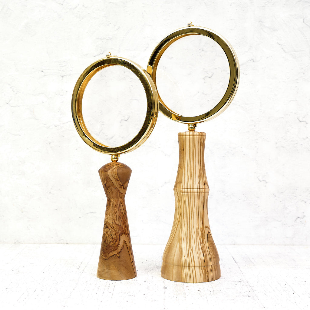 Ostensorio "800" - in legno di ulivo per esposizione dell'ostia magna