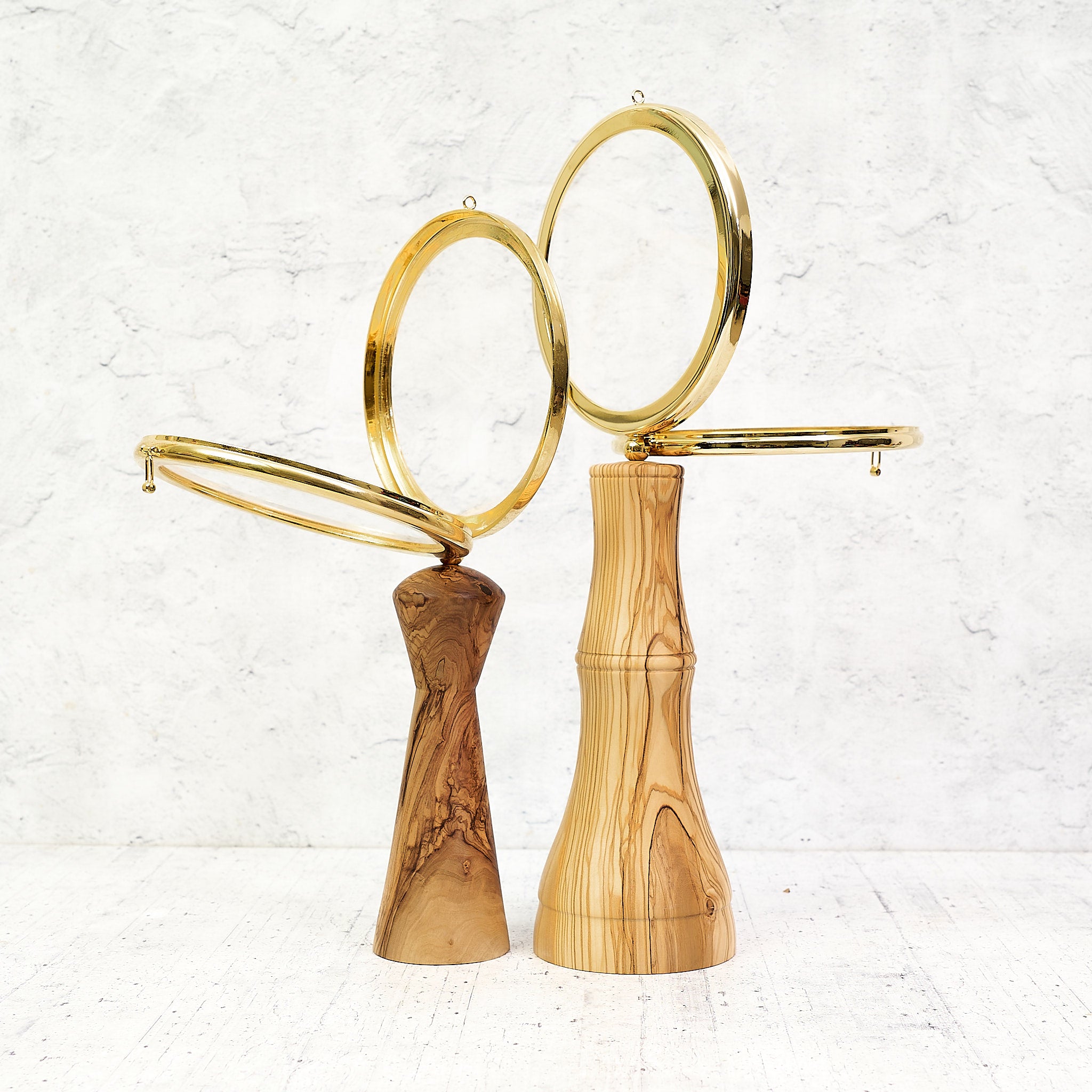Ostensorio "800" - in legno di ulivo per esposizione dell'ostia magna